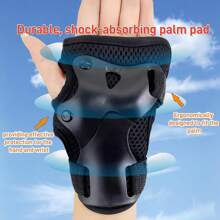 6Pcs/Set Adult Knee Pads And Elbow Pads Set & Wrist Guards For Roller Skating Skating Pads Protective Gear Adult - Roller Skate & Skateboard Pads Gym Accessories Knee Support Sports Knee Pads Gym Knee Pads