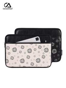 canvas artisan Printing Shockproof Laptop Bag Computer Bag PU Laptop Sleeve Case Compatible With MagicBook Matebook - Multicolor - View 3