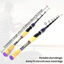 1,65 m 1,8 m 2,1 m 2,4 m 2,7 m opțional rolă ultra ușoară undiță de pescuit nada filare carbon undiță telescopică de pescuit rapid Long Shot păstrăv lac undiță de pescuit