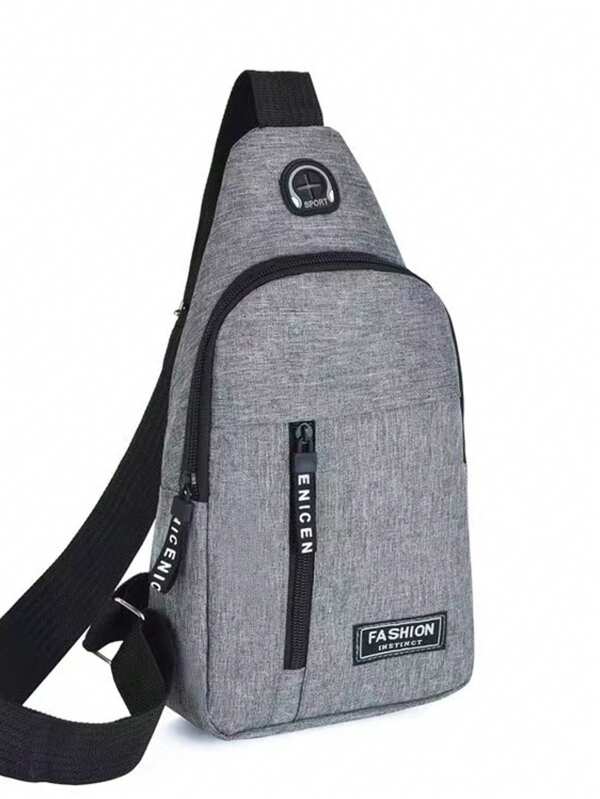 Mini bolsa de pecho Mochila de moda masculina de tela Oxford, versión coreana de bolso casual impermeable de hombro y cruzado