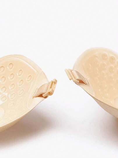Pair Of Push Up Adhesive Bras: Silicone Backless Nipple Stickers, Self Strapless Mango Shaped Bras, Invisible Bras Dresses Wedding Gowns view 6