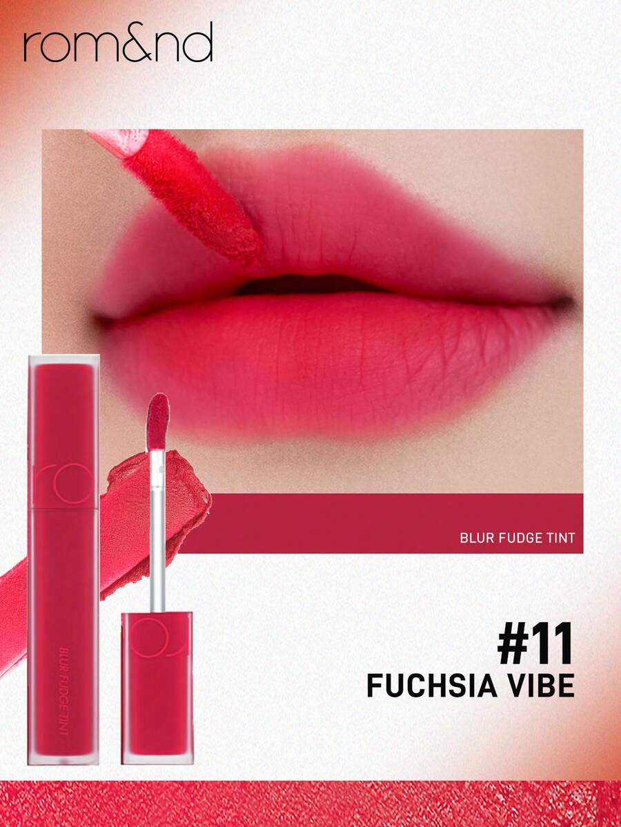 Rom&nd Romand BLUR FUDGE TINT, Suitable For Daily Use - 11 FUCHSIA VIBE - View 1