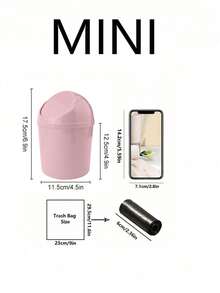 1 Stück Mini Mülleimer, abgedeckter kleiner Abfalleimer, Schreibtisch Mülleimer, Kunststoff Schreibtisch Papierkorb, Schwenkdeckel Design verhindert Geruchsaustritt, zum Aufbewahren von Obststorund Papierschnipseln auf dem Schreibtisch zur Ordnung, für Badezimmer, Büro Schreibtisch Dekoration, Kaffeetisch, Büro, Wohnzimmer, Arbeitszimmer