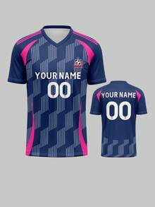 Jersey personalizable del Nottingham Forest, transpirable y de secado rápido de 210g para primavera/verano, camiseta deportiva de cuello en V unisex para equipo/club, con opción de personalizar con nombre, número, logotipo, adecuado para uso casual, fiesta, ajuste cómodo - Multicolor - Ver 10