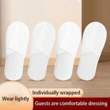 5/ 10 أزواج من الأنعال غير المنسوجة القابلة للتخلص منها للكبار مع أنعال مانعة للانزلاق وموجات مائية لتقليل عمل التنظيف ومنع عدوى البكتيريا في القدم، يمكن استخدامها لاستقبال الضيوف في حفلات الزفاف والتخرج، الفنادق والنزل والنوادي السياحية