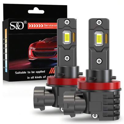 S&D 30000LM H11 LED Headlight 9005 HB3 9006 HB4 Headlamp Bulb Canbus No Error For Car 60W 6000K Automobile Headlamp Turbo Lights