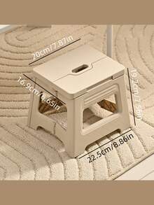 折叠凳，可折叠超轻坚固可调节塑料脚凳，防滑纹理，适用于家庭、厨房、浴室、卧室、便携式户外旅行钓鱼椅，防滑多功能小凳子，易于存放 - 多种颜色可选。适合女性收纳整理器旅行必需品，适合返校礼物