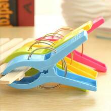 4/8pcs Plastic Powerful Anti-Blowing Clips, Large Clothes & Bedding Drying Clips, Multi-Function Non-Slip Clips, Household Clothes Drying Clips, Windproof Clips - Multicolor - View 6