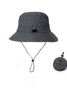 1pc Waterproof Bucket Hat, Packable, Thin & Quick Drying, Outdoor Fishing Sun Hat For MenMen's Sun Hat Summer Hat, Suitable For Summer Outdoor Activities Such As Hiking And Fishing - Stowable Bucket Hat - View 17