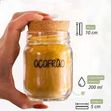 Kit 10 Seasoning Jars 200 Ml + Seasoning Card With 47 Stickers - 無色 - 查看 4