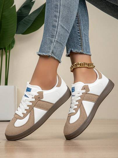 全新优质轻便平底休闲训练运动鞋，男女款复古透气百搭运动鞋，适合日常休闲穿着