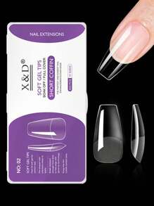 600 pièces de capsules pour extension d'ongles, forme pointe, amande, carré, français. Faux ongles à coller recouvrants, pour gel à tremper. Prêt à l'emploi pour le DIY.
