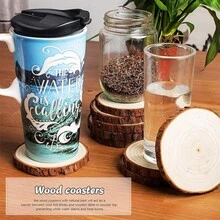 20szt 5-10cm Niedokończone Drewniane Pierścienie, Nieperforowane Drewniane Obręcze Do Rzemiosła DIY, Drewniane Krążki, Centralne Elementy Ślubne, Dekoracja Choinkowa