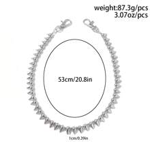 1 Set Sweet Style Pearl & Rhinestone Cross Chain, Rivet Waist Decor Accessories