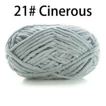 50 g/paquet, 60 m/paquet de fil à tricoter épais fait main (couleur aléatoire) pour tricoter des écharpes, crocheter des chaussures, des poupées et plus