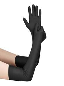 D EXCEED 1/2Pcs 1920s Long Opera Party Gloves For Women 20s Satin Gloves Costumes Elbow Length Bridal Evening Dress Accessory For Costume Party Engagement And Wedding Party