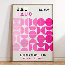 1pc /3PCSWall Arts Posters Optional Frame ModernMid Century Bauhaus Poster Geometric Wall Art Canvas Prints Living Room Bedroom Bright Colourful Artwork For Home Decor ,Wall Art With Frame