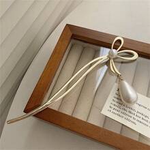 1pc Crystal Lotus Flower Hair Pin, Elegant Chinese Style Modern Simple Design Hair Accessory - Gold Pendant - View 12