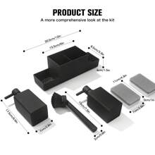 6pcs/Set Kitchen Sink Countertop Organizer Set, Plastic Soap Dispenser With Sponge Holder, Dish Brush, Sponges And Storage Tray, Modern Design For Home Cleaning Bathroom Decor Fall Decor Bathroom Accessories Back To School