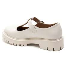 Mary Jane Shoes Style, With Cutout Design And Buckle Strap - Beige 1781 - View 2