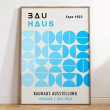 1pc /3PCSWall Arts Posters Optional Frame ModernMid Century Bauhaus Poster Geometric Wall Art Canvas Prints Living Room Bedroom Bright Colourful Artwork For Home Decor ,Wall Art With Frame