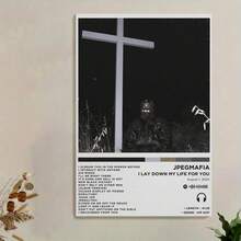 Framed Jpegmafia - I Lay Down My Life For You Album Cover Canvas Poster Print Music Posters For Room Birthday Party Decor, Mother's Day New Year Easter Gift,  Home Living Room Office Wall Decor, Perfect Gift And Wall Decoration - Framed - View 3