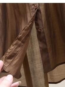 一件轻薄休闲时尚长袖衬衫，百搭夏季上衣