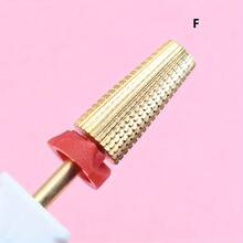 1pc Double Hand Use 5 In 1 Golden Tungsten Steel Nail Milling Drill Bits, Multi-Functional Carbide With High Hardness For Long-Term Gel Removal, 2.35mm Shank Diameter - Multicolor - View 9