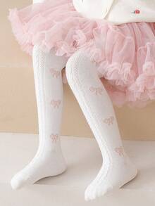 4 Pairs Girls' Printed Tights/Pantyhose For Spring And Autumn - White - View 6