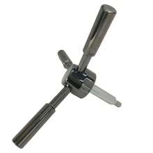 Round Shaft Gun Safe 3 Spoke Gun Safe Handle With Black Chrome Safe Box Handle - as pic - View 4