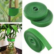 1 Roll/Bag Green Garden Twine Plant Tie Nylon Plant Bandage Garden Hook Loop Bamboo Rattan Wrap Support Garden Accessories