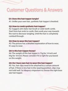 14英寸/18英寸深巧克力棕色假发片，女士假发片，适合头发稀疏人士，日常佩戴的合成假发片 - 黑棕色 - 查看 12