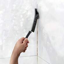 Hard Bristle Groove Brush Cleaning Brush, Multifunctional, Suitable For Kitchen, Bathroom, Bedroom, Living Room, No Need For Power, Durable Dust Removal Tool, Suitable For Tiles And Windows.Bathroom Decor Summer Back To School