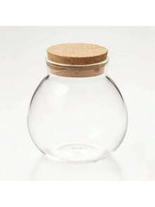 Glas Teedose mit Korkdeckel, luftdichter Behälter zum Aufbewahren von Tee, Süßigkeiten, getrockneten Blumen, feuchtigkeitsgeschützter Tee Aufbewahrungsbehälter