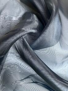Crystal Organza Fabric Width 1.50m - Navy Blue - View 2