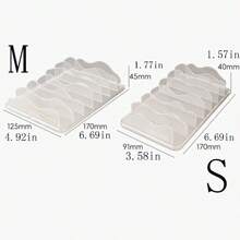 1 Stück neue Wellendesign Lidschatten Palette Aufbewahrungsregal, transparenter Acryl Make-up Rouge Puder Kompakt Halter, Lidschatten Organizer Box als Aufbewahrungsorganizer Geschenk Hochzeit Einschulung