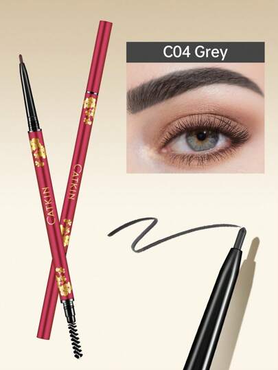 CATKIN Crayon à sourcils Jade CATKIN à double embout fin, façonne, définit et remplit les sourcils Maquillage C04 Gris