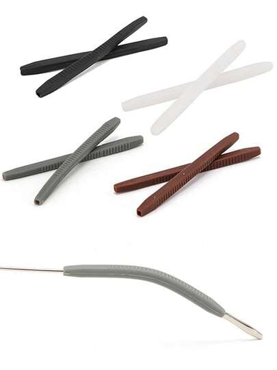 5pcs Soft Silicone Eyeglass Ear Hooks, Anti-Slip & Anti-Pressure Glasses Leg Protectors