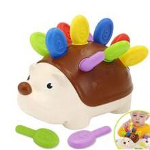 Generic Fine Motor Toys For Toddlers 1-3, Baby Hedgehog Montessorri Learning Set, Educational Counting Sorter Toy, Development Infant Gifts 9 12 18 Month 1 2 3 Year Old Boys Girls Kids Babies