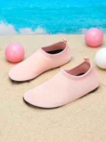 1 par de zapatos respirables a rayas multiusos para niños, zapatos para senderismo, zapatos para todo el año