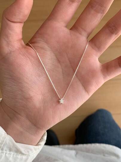 1pc Fashionable Pentagram Pendant Necklace, Suitable For Women To Wear Everyday