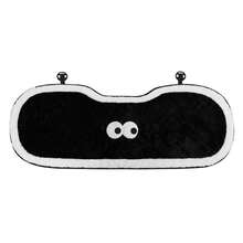 1件装汽车座椅垫黑色大眼睛长毛可爱汽车座椅垫温暖防滑舒适汽车座椅保护套也可用作椅垫可爱大眼睛怪物汽车颈枕毛茸茸可爱汽车腰枕 - 黑色 - 查看 15