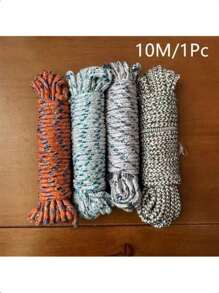 1pc Heavy Duty Non-Slip Windblocker Clothesline, Nylon Outdoor Balcony Laundry Drying Rope For Clothes, Blankets, Etc.