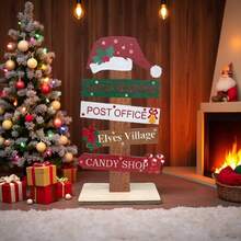 2025 Christmas Wooden Ornament Decor Items Home Decor Christmas Decorations Room Decor - Multicolor - View 7