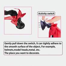 1 pieza Pelucas de trenzas de 22 pulgadas en colores rojo, negro, verde, amarillo, morado, rosa y azul para casco de motocicleta con ventosa desmontable con lazo (el casco no está incluido)