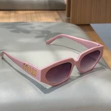 Polygonal Photo Display Small Fashion Glasses For Hip-Hop Personalized Exaggeration Fashion Fashion Glasses For Women's Travel Gatherings Outdoor Fashion Glasses For Summer Beach Vacation, Outdoor, Travel - Multicolor - View 7