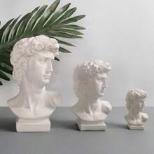 1 pièce de vase de décoration d'intérieur représentant la sculpture antique grecque de David, figurine en résine tridimensionnelle, décor de pot de fleurs d'intérieur et d'extérieur, décoration exquise