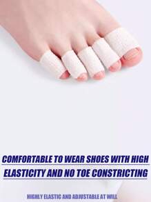 0,98 pulgadas * 177 pulgadas Protectores adhesivos para los dedos de los pies, protector de talón elástico transpirable, producto para el cuidado de los pies, plantilla para tacones altos, pegatina antiabrasión, accesorios para zapatos, accesorios de gimnasio
