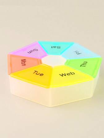 7-Day Large Capacity Colorful Storage Box
