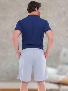 Dryfit Bermuda Shorts For The Gym - Light Grey - View 2